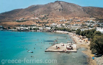 Finikas Strand Syros Eiland, Cycladen, Griekenland