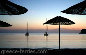 Galissas Strand Syros Eiland, Cycladen, Griekenland