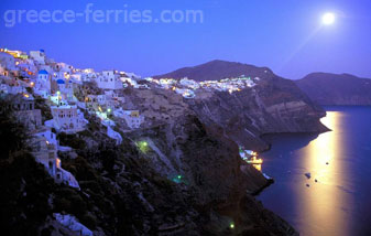 Santorini o Thira en Ciclades, Islas Griegas, Grecia