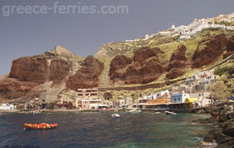 Oia Strand Thira Santorini Griechischen Inseln Kykladen Griechenland