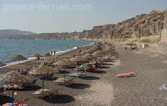 Vlichada Strand Thira Santorini Eiland, Cycladen, Griekenland