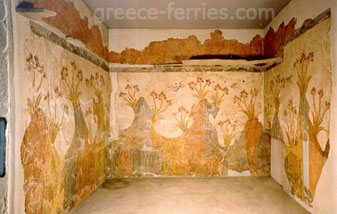 Museo de Thira Prehistórica Santorini en Ciclades, Islas Griegas, Grecia