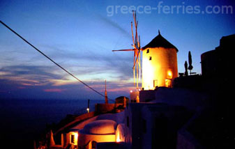 Oia Thira Santorini Eiland, Cycladen, Griekenland