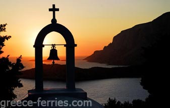 Emborios Kapel Kalymnos Eiland, Dodecanesos, Griekenland