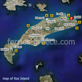 Χάρτης για το νησί Αγαθονήσι Ελληνικά Νησιά Δωδεκάνησα Ελλάδα