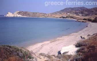 Plage de Ai Giorgis Kimolos Cyclades Grèce