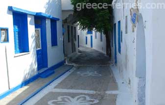 Arquitectura de Kufonisia en Ciclades, Islas Griegas, Grecia