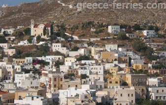 Ayia Marina, Platanos & le Château Leros Dodécanèse Grèce