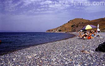Beach Lesvos Mytilini East Aegean Greek Islands Greece