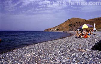 Plages Lesvos (Mytilène) de l’Egée de l’Est Grèce