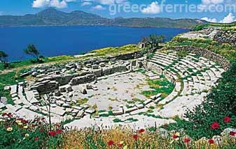 Arqueología para la isla de Milos en Ciclades, Islas Griegas, Grecia