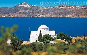 Agia Marina Milos en Ciclades, Islas Griegas, Grecia