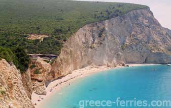 Porto Katsiki Strand Lefkas Eiland, Ionische Eilanden, Griekenland