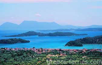 Nidri Lefkas Eiland, Ionische Eilanden, Griekenland