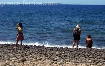 Goglaki Playas de Nisiros en Dodecaneso, Islas Griegas, Grecia