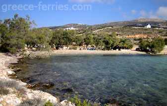 Agia Irene Playas Paros en Ciclades, Islas Griegas, Grecia