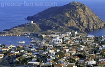 L’île de Psara de l’Egée de l’Est Grèce