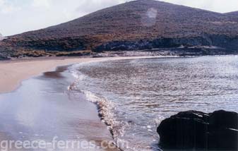 Lazaretta Strand Psara Eiland, Oost Egeische Eilanden, Griekenland