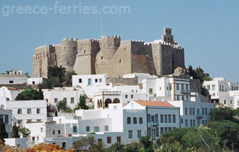 Het Klooster van Sint Ioannis Patmos Eiland, Dodecanesos, Griekenland