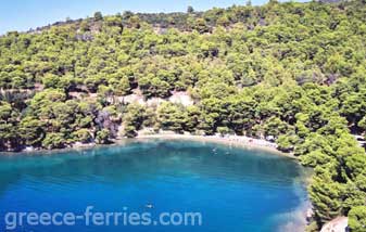 Love Bay Strand Poros Eiland, Saronische Eilanden, Griekenland