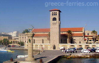 Iglesia de la Anunciación Rodas en Dodecaneso, Islas Griegas, Grecia