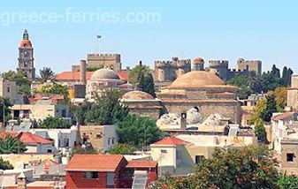 Arquitectura para la isla de Rodas en Dodecaneso, Islas Griegas, Grecia