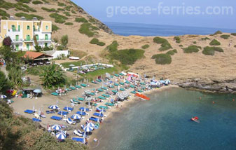 Rethymno, Kreta Eiland, Griekse Eilanden, Griekenland Bali Strand