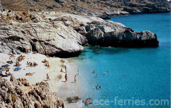 Rethymnon Crete Greek Island Greece Damnoni Beach