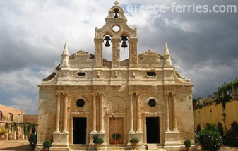 The Arkadi Monastery Rethymnon Crete Greek Islands Greece