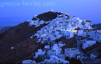 Serifos en Ciclades, Islas Griegas, Grecia Cora