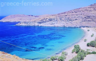 Sykamia Strand Serifos Eiland, Cycladen, Griekenland