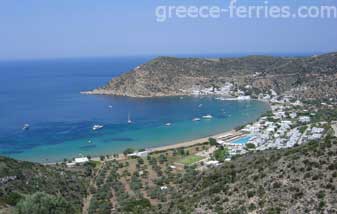 Vathi Playas de Sifnos en Ciclades, Islas Griegas, Grecia