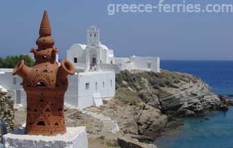 Iglesias y Monasterios de Sifnos en Ciclades, Islas Griegas, Grecia