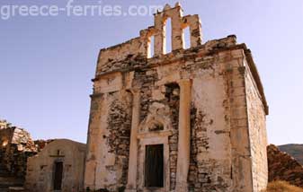 Templo de Episcopi Sikinos en Ciclades, Islas Griegas, Grecia