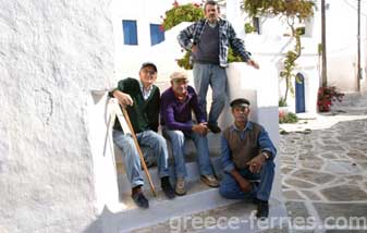 Architecture de l’île de Sikinos des Cyclades Grèce