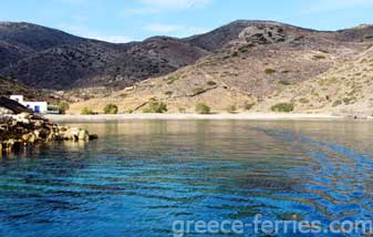 Saint Georgios Strand Sikinos Kykladen griechischen Inseln Griechenland