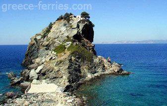 Agios Ioannis Church Skopelos Eiland, Sporaden, Griekenland