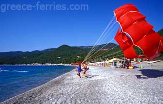 Milia Strand Skopelos Eiland, Sporaden, Griekenland