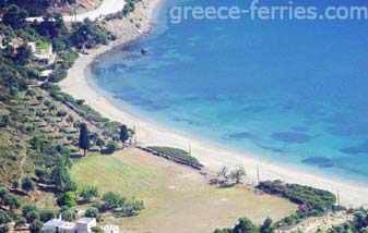 Pefkos Strand Skyros Eiland, Sporaden, Griekenland