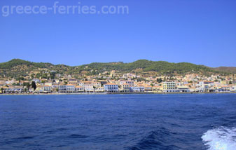 Spetses Eiland, Saronische Eilanden, Griekenland Spetses Eiland, Saronische Eilanden, Griekenland