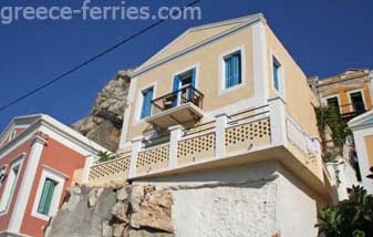 Arquitectura para la isla de Symi en Dodecaneso, Islas Griegas, Grecia