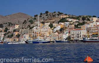 Yialos Symi Eiland, Dodecanesos, Griekenland