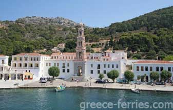 Het Klooster van Archontas Michail Panormiti Symi Eiland, Dodecanesos, Griekenland