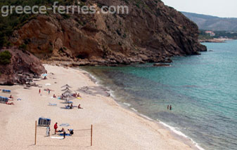 Metallia Plages Thasos des îles de l’Egée du Nord Grèce