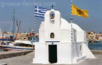 Iglesias y Monasterios en Tasos en Egeo Norte, Islas Griegas, Grecia