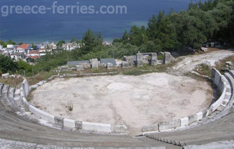 Historia para la isla de Tasos en Egeo Norte, Islas Griegas, Grecia