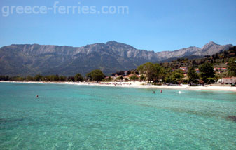 Chrisi Ammoudia (Gouden Strand) Thassos Eiland, Noord Egeïsche Eilanden, Griekenland