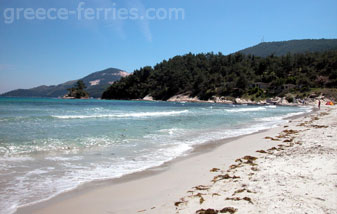 Makriammos Plages Thasos des îles de l’Egée du Nord Grèce