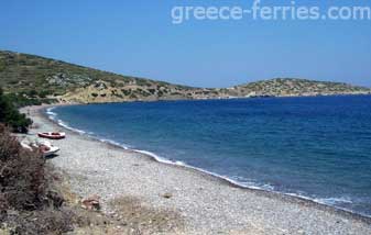 Livadia Strand Tilos Eiland, Dodecanesos, Griekenland