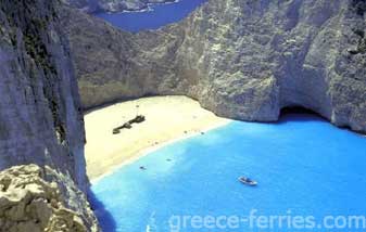 Navagio (Naufrage) Plages Zakynthos Zante îles Ioniennes Grècee